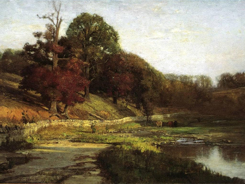 The Oaks of Vernon by T. C. Steele — Oil Painting Reproduction