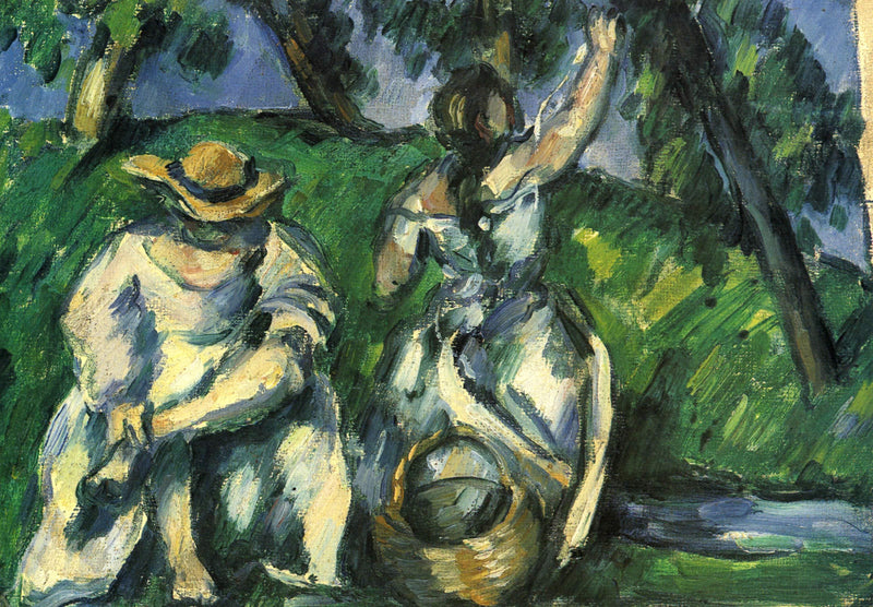 The Obstpfluckerin by Paul Cezanne — Oil Painting Reproduction
