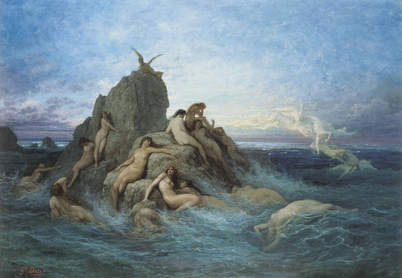 The Oceanides by Gustave Dore — Oil Painting Reproduction
