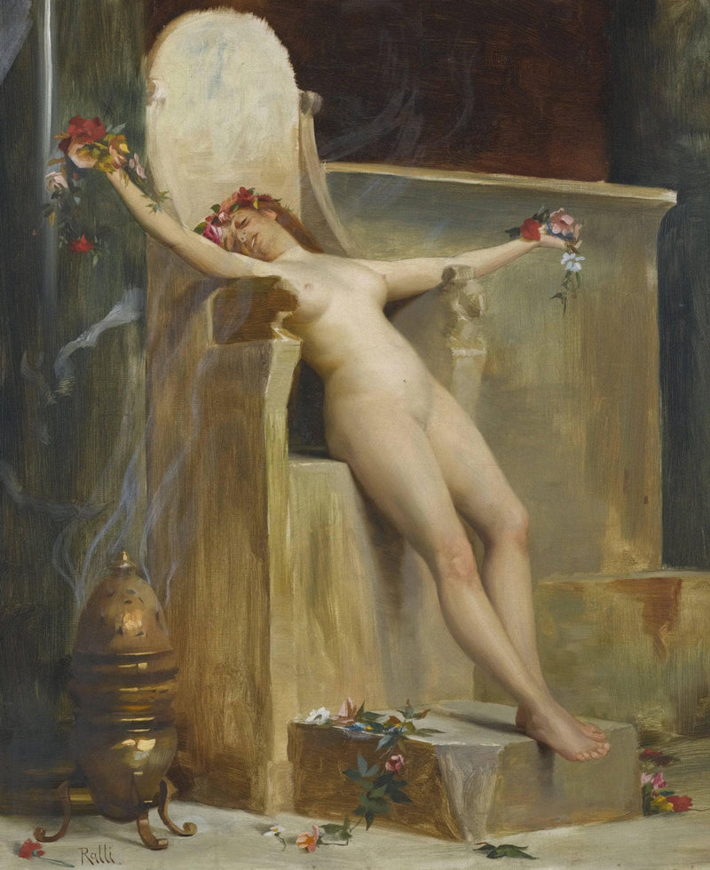The Offering by Théodore Ralli — Oil Painting Reproduction