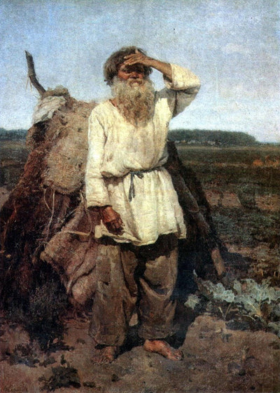The old gardener in study