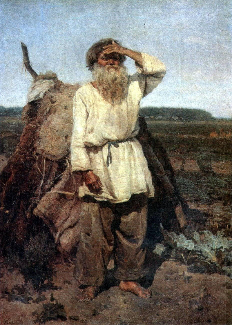The old gardener by Vasily Surikov — Oil Painting Reproduction
