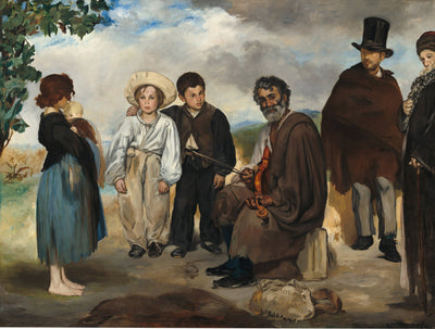 The old musician in study