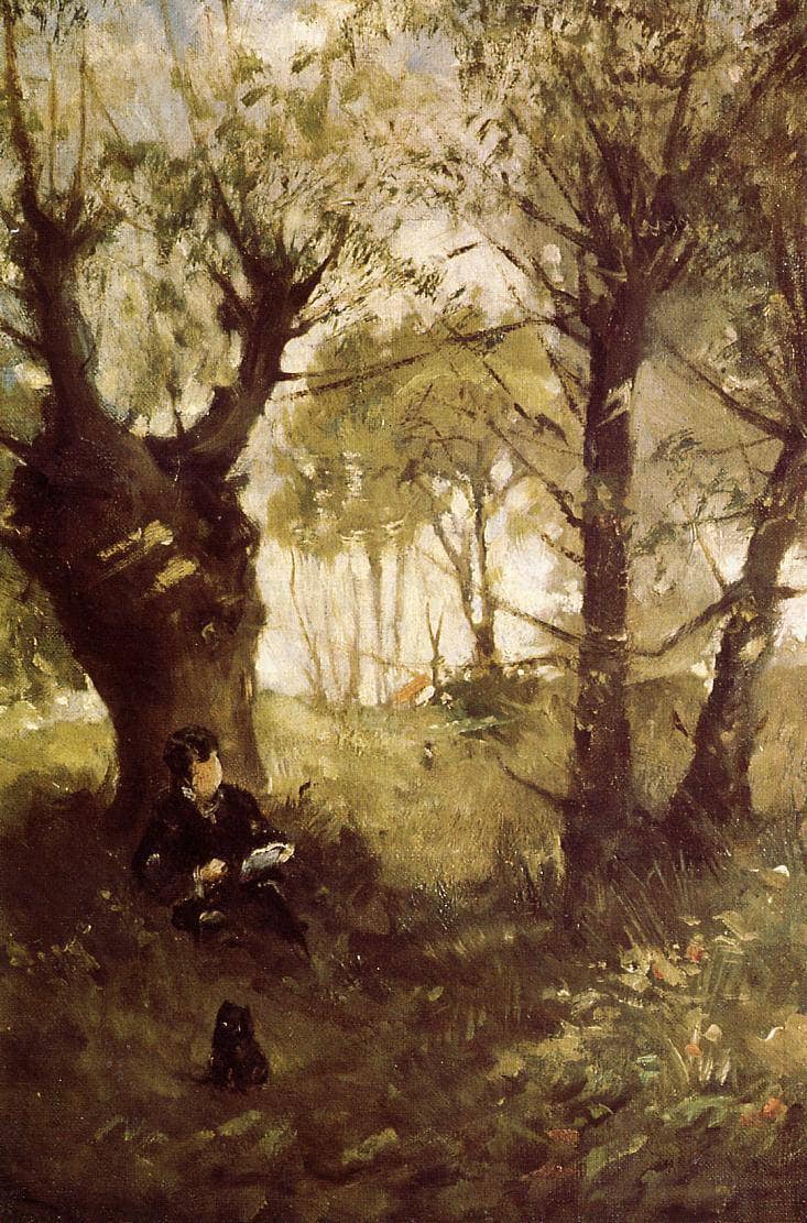 The Old Track to Auvers by Berthe Morisot — Oil Painting Reproduction
