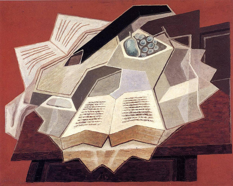 The Open Book by Juan Gris — Oil Painting Reproduction