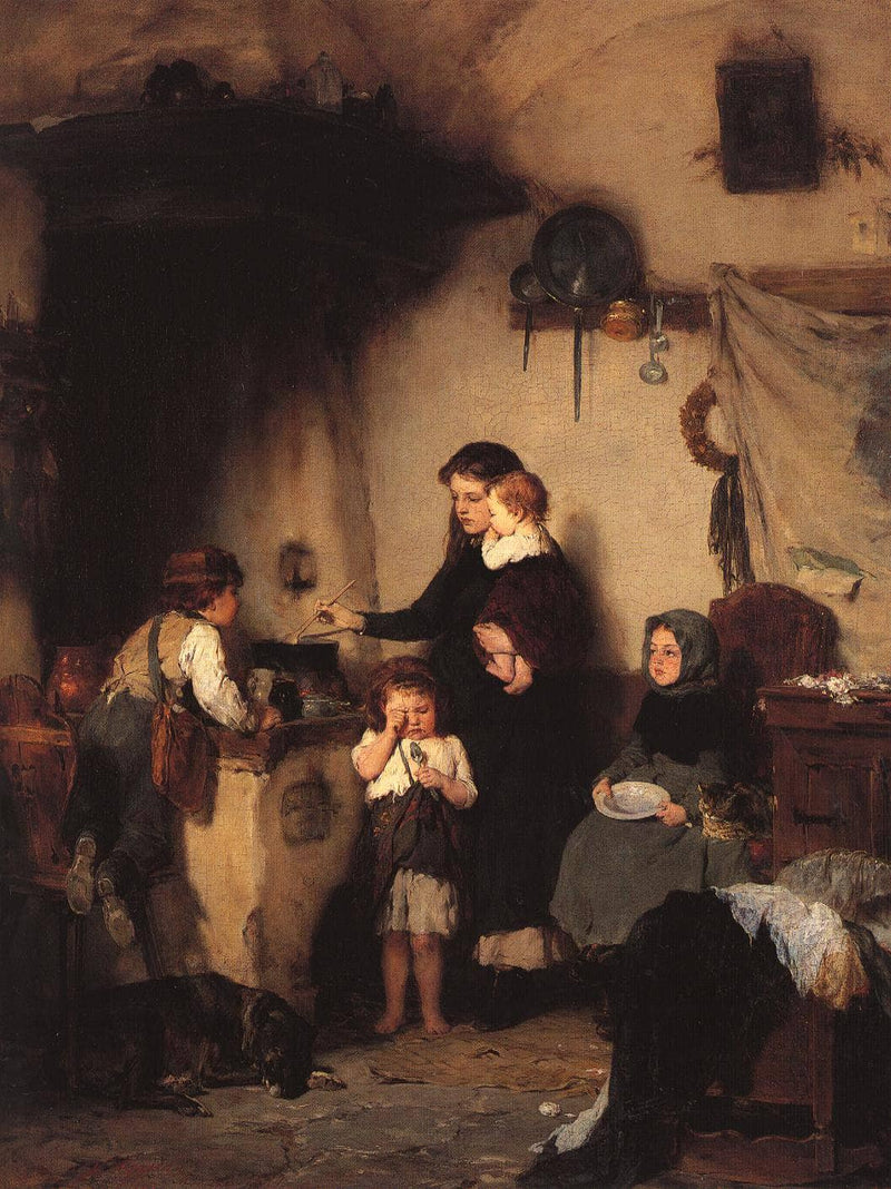 The orphans by Nikolaos Gyzis — Oil Painting Reproduction
