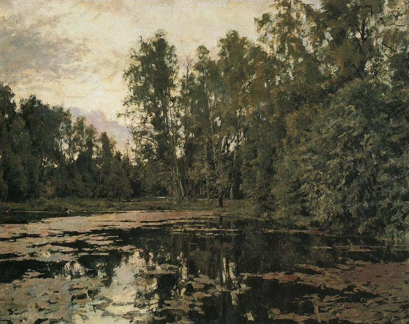 The Overgrown Pond. Domotcanovo by Valentin Serov — Oil Painting Reproduction