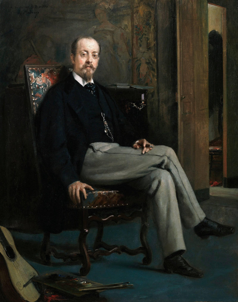 The Painter Benito Soriano Murillo by Raimundo de Madrazo — Oil Painting Reproduction