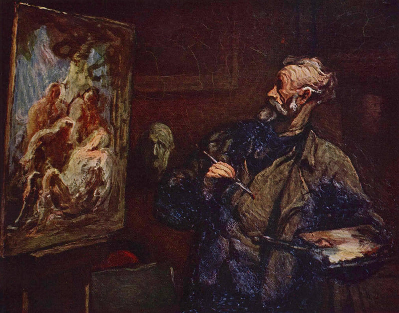 The Painter by Honore Daumier — Oil Painting Reproduction