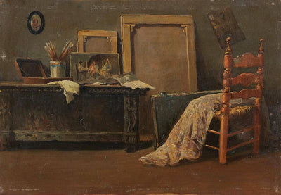 The painter's atelier in living room