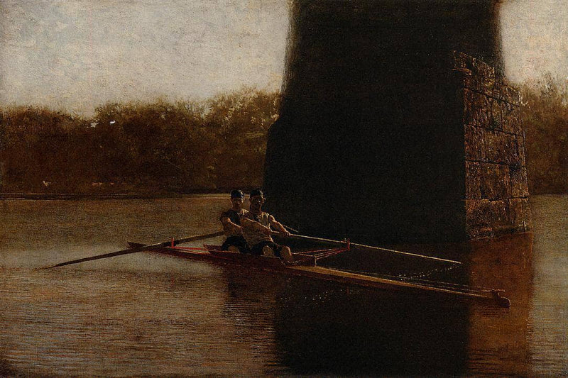 The Pair Oared Shell by Thomas Eakins — Oil Painting Reproduction