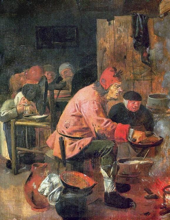 The Pancake Baker by Adriaen Brouwer — Oil Painting Reproduction