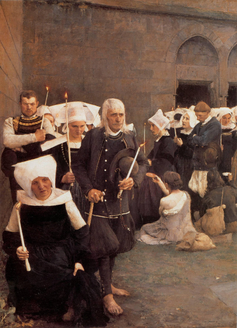 The Pardon in Brittany by Pascal Dagnan-Bouveret — Oil Painting Reproduction