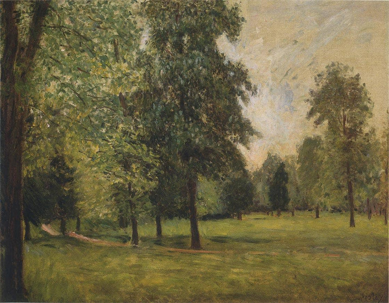 The Park at Sevres by Alfred Sisley — Oil Painting Reproduction