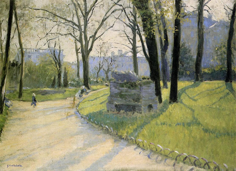 The Park Monceau by Gustave Caillebotte — Oil Painting Reproduction