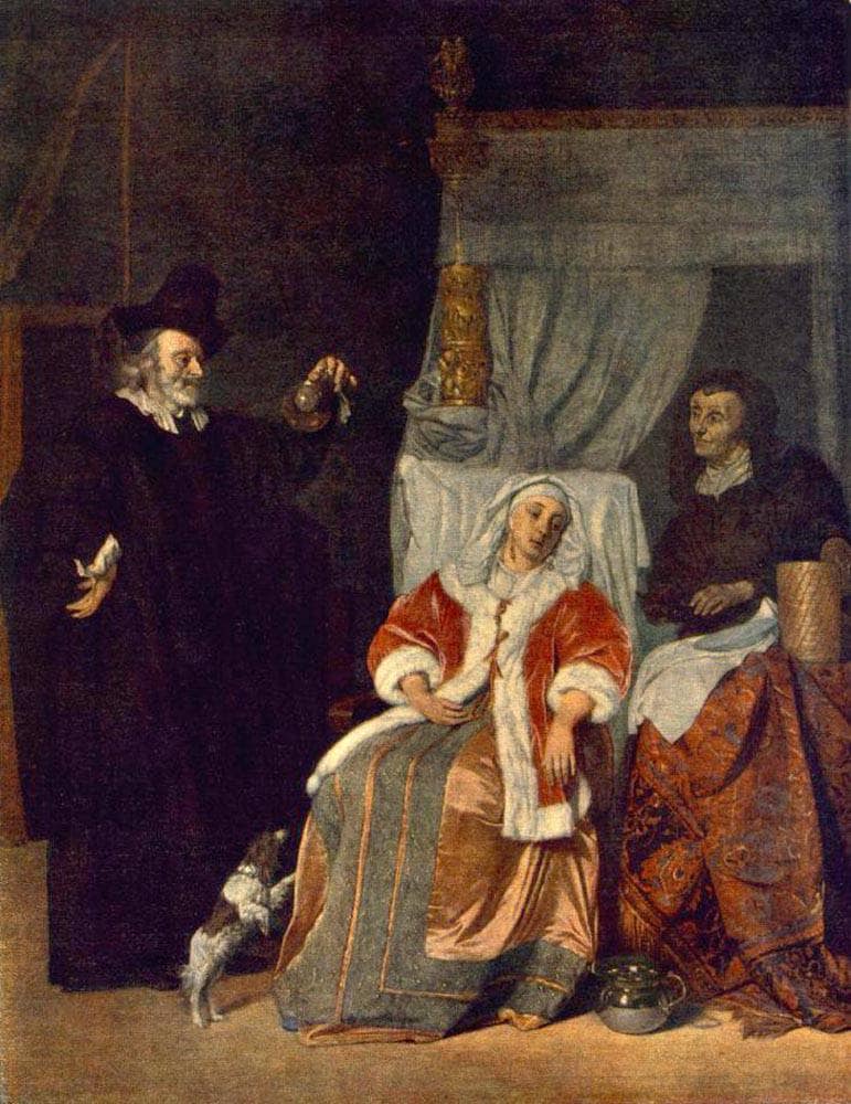 The Patient and the Doctor by Gabriel Metsu — Oil Painting Reproduction