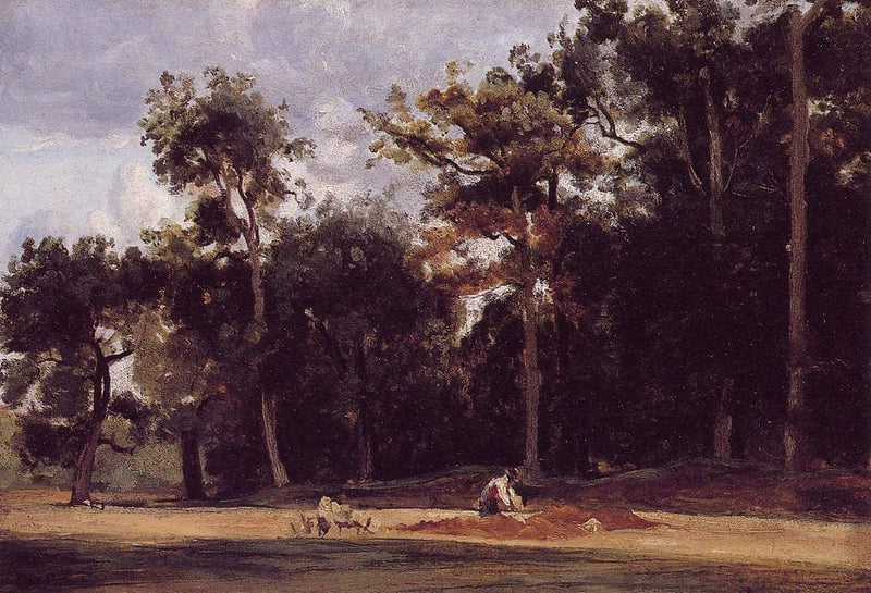 The Paver of the Chailly by Camille Corot — Oil Painting Reproduction