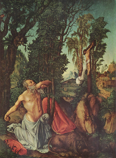 The Penitence of St. Jerome in modern living room