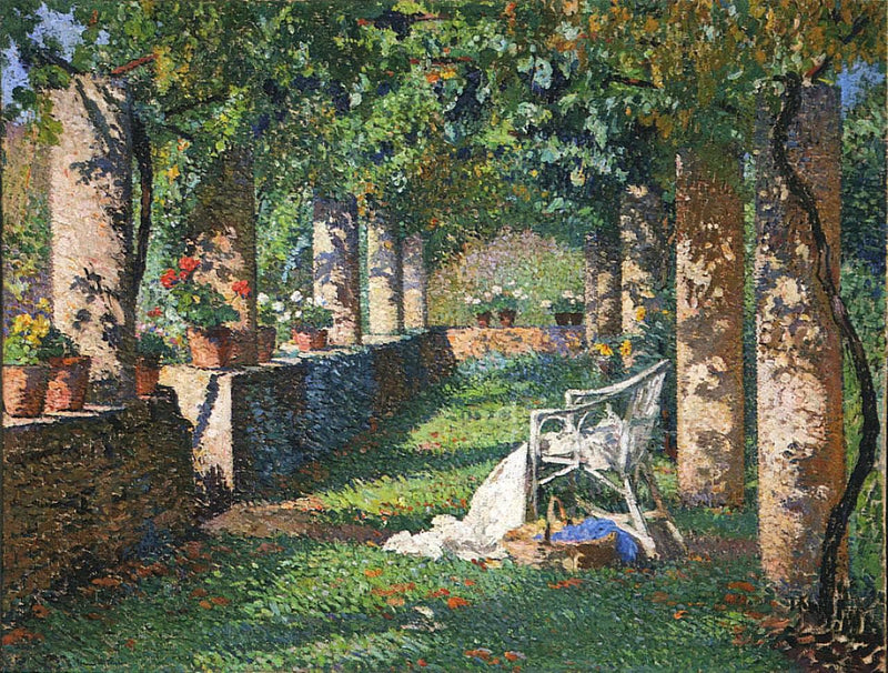 The Pergola in Spring by Henri Martin — Oil Painting Reproduction