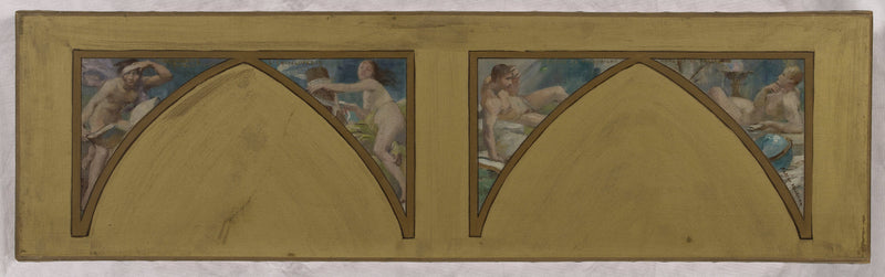 The philosophical works of Voltaire (L'Encyclopédie, les Essais, Les Pensées) by Albert Maignan, Oil Painting Reproduction