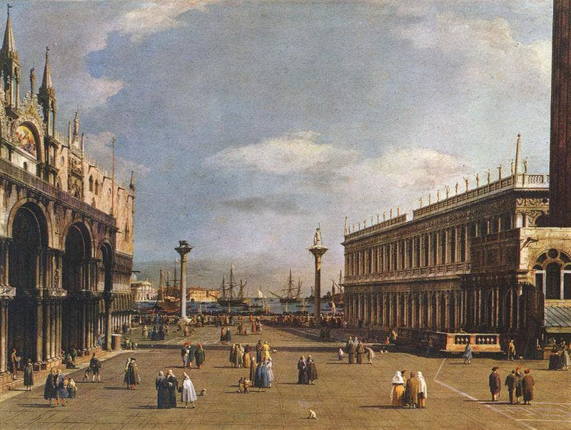 The Piazzetta by Canaletto — Oil Painting Reproduction