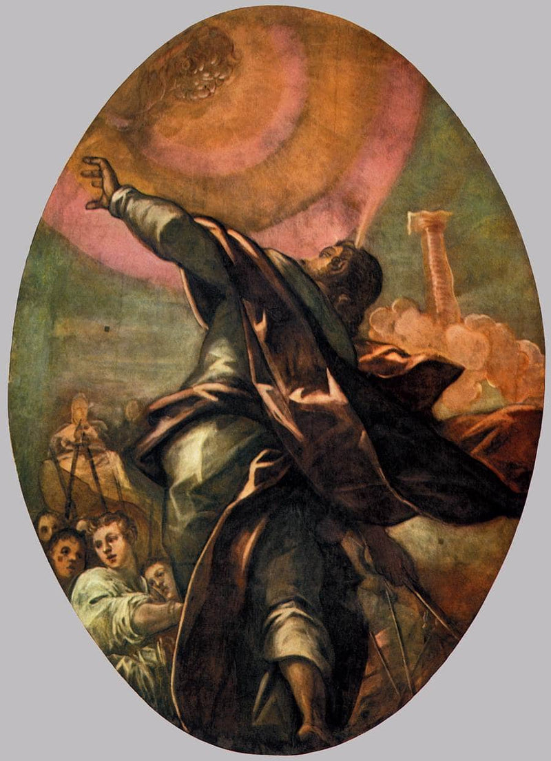 The Pillar of Fire by Tintoretto — Oil Painting Reproduction