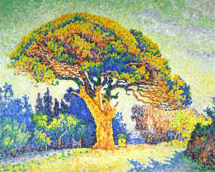 The Pine Tree at St. Tropez by Paul Signac — Oil Painting Reproduction
