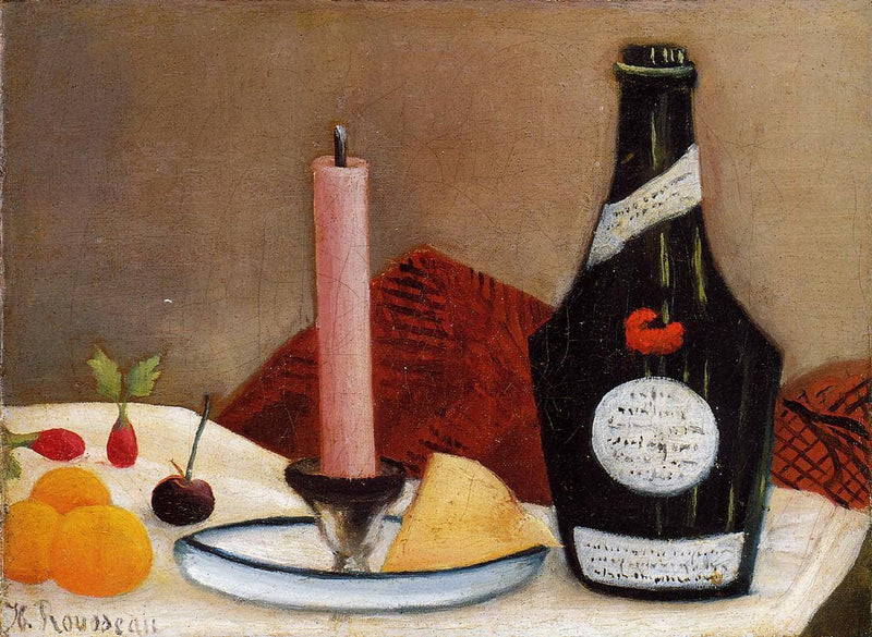 The Pink Candle by Henri Rousseau — Oil Painting Reproduction