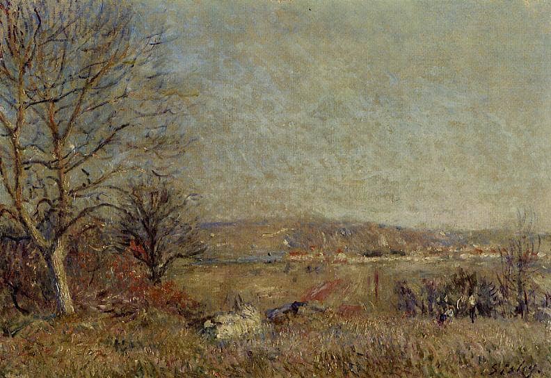 The Plain of Veneux, View of Sablons by Alfred Sisley — Oil Painting Reproduction
