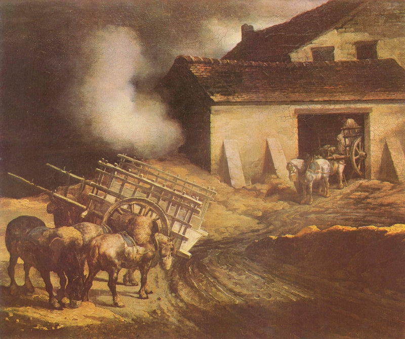 The Plaster Kiln by Théodore Géricault — Oil Painting Reproduction