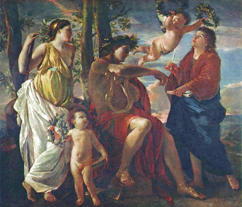 The Poet's Inspiration by Nicolas Poussin — Oil Painting Reproduction