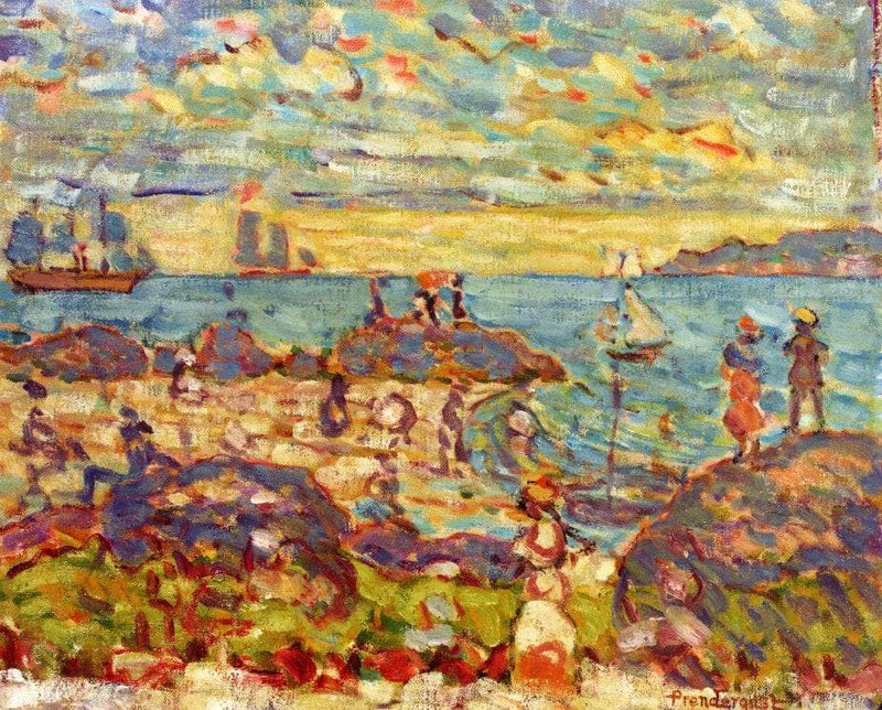The Point, Gloucester by Maurice Prendergast — Oil Painting Reproduction