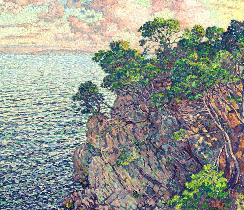 The Point of Rossignol by Theo van Rysselberghe — Oil Painting Reproduction