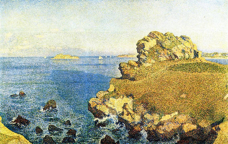 The Pointe de per Kiridec at Roscoff by Theo van Rysselberghe — Oil Painting Reproduction
