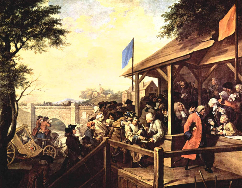 The Polling by William Hogarth — Oil Painting Reproduction