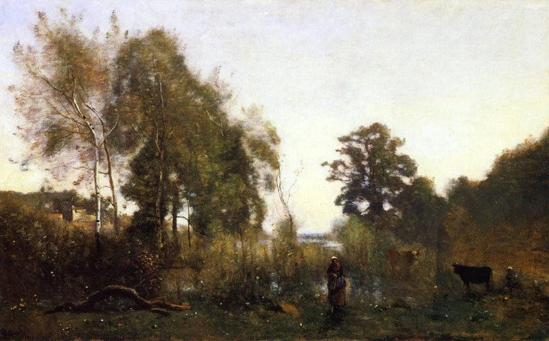 The Ponds of Ville d'Avray by Camille Corot — Oil Painting Reproduction