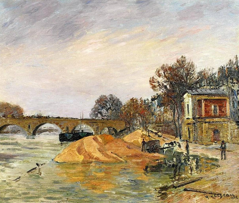 The Pont Marie de Paris by Gustave Loiseau — Oil Painting Reproduction