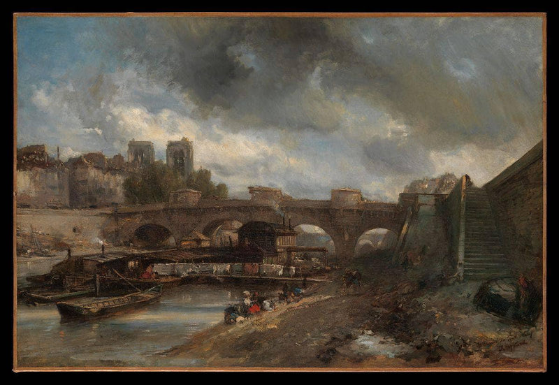 The Pont Neuf by Johan Jongkind — Oil Painting Reproduction