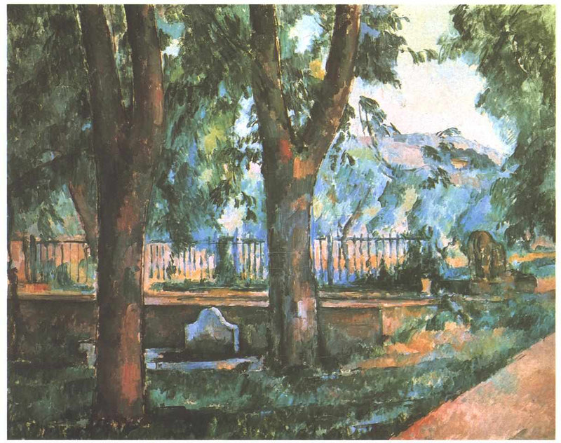 The Pool at Jas de Bouffan by Paul Cezanne — Oil Painting Reproduction