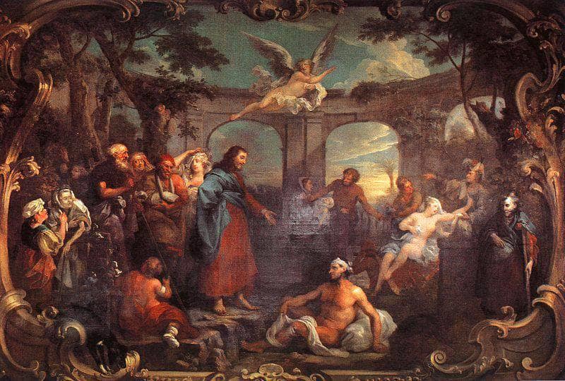The Pool of Bethesda by William Hogarth — Oil Painting Reproduction