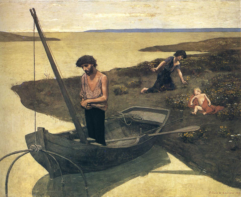 The Poor Fisherman by Pierre Puvis de Chavannes — Oil Painting Reproduction
