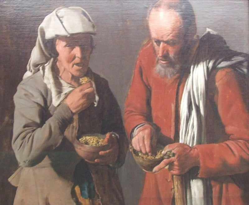 The Porridge Eaters by Georges de la Tour — Oil Painting Reproduction
