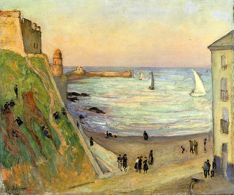 The Port at Collioure by Gustave Loiseau — Oil Painting Reproduction
