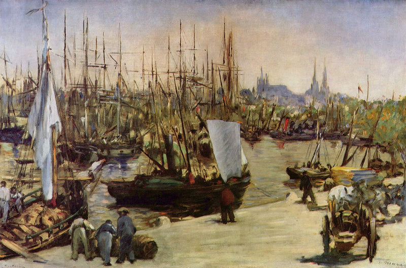 The Port of Bordeaux by Edouard Manet — Oil Painting Reproduction