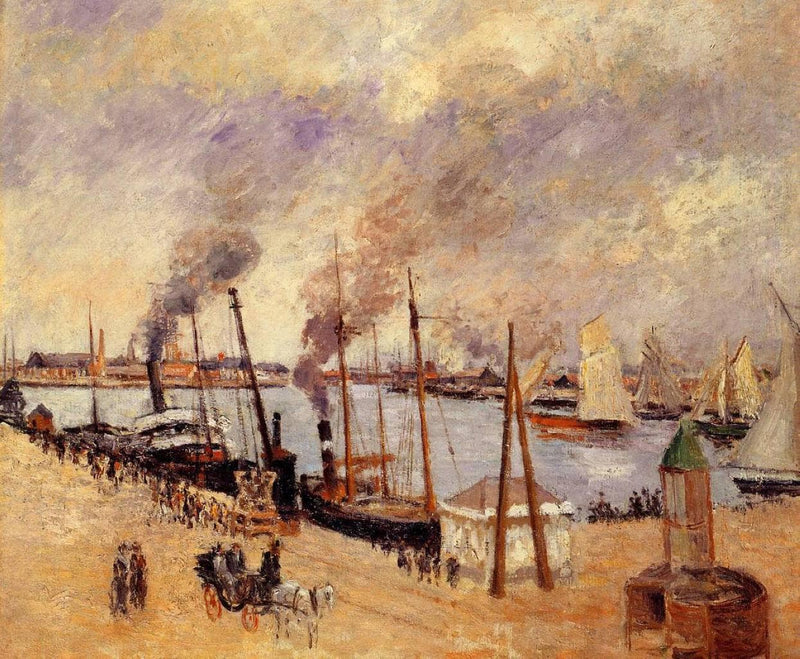 The Port of Le Havre 2 by Camille Pissarro — Oil Painting Reproduction