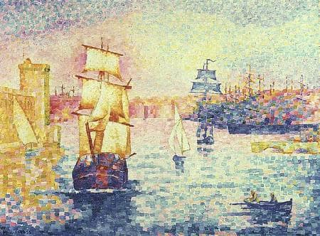 The Port of Marseilles by Henri-Edmond Cross — Oil Painting Reproduction