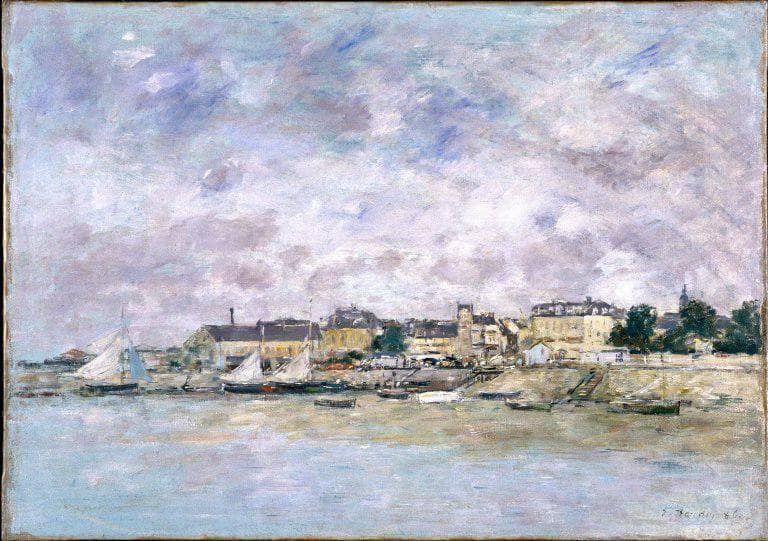 The Port, Trouville by Eugene Boudin — Oil Painting Reproduction