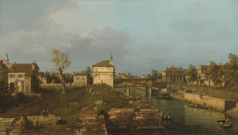 The Porta Portello, Padua by Canaletto — Oil Painting Reproduction