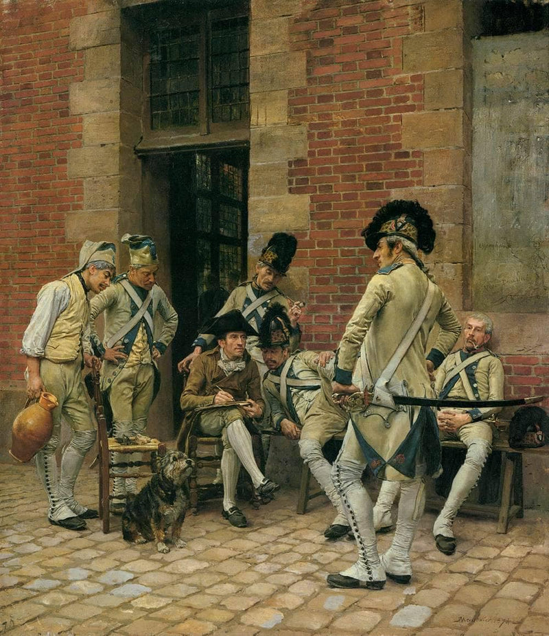 The Portrait of a Sergeant by Ernest Meissonier, Oil Painting Reproduction
