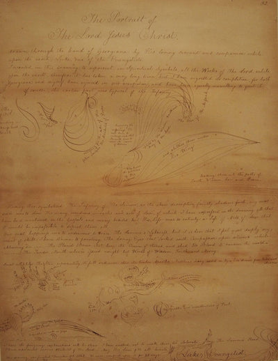 The Portrait of the Lord Jesus Christ (reverse) in bedroom